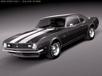 Chevrolet Camaro 1967 Z28 3D Model