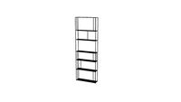 AMPM - Bibliothèque parallel Slim Noir
