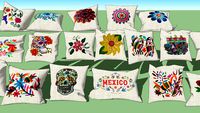 COJIN BORDADO MEXICANO CUSHION