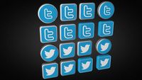 Twitter Logo Collection 3D Model