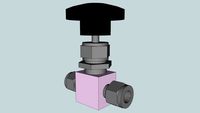 0.375 @ 3/8' Swagelok Needle Valve