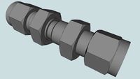 0.25 inch Swagelok Bulkhead Compression Union