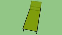 Allux Stackable Lounger Green