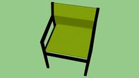 Allux Stackable Dining Armchair Green