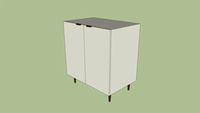 Cozinha Henn - Essência - Balcão 02 Portas 800mm 875x800x510