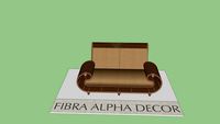 Sofá Fibra 2 Lugares - Fibra Alpha Decor