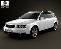 Audi A4 B6 avant 2002 3D Model