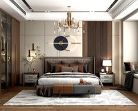 Modern Bedroom Interior Scene 17