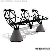 Magis ChairOne Public Seating System 1 3D Model