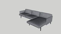Outline Sofa with Chaise Longue Right