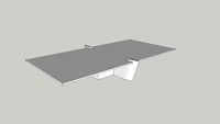 Table Coffee retangular Las Ninas 200X100X27_Louis Kazan_Casapronta