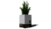Jardinera Madera y Hormigón 'Concrete & Wood Pot' R&CH