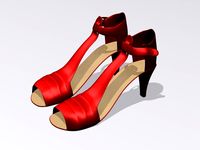 Red shoes 3D Model