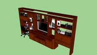 Mueble de TV con escritorio