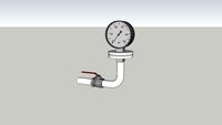 Manômetro c/ diafragma glicerina Ø1/2'