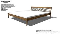 OSKAR POGGIATESTA ALL WOOD 180 200 KINGSIZE DOUBLE BAD