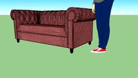 Dutchbone Chester sofa velvet pink