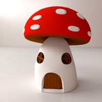 Mushroom House 3D Model