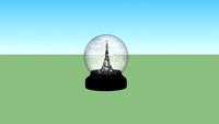 boule de neige tour eiffel - eiffel tower snowball