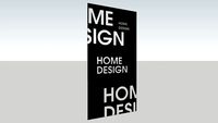 GHD, Home Design Wall, Room Devider 3x1,5m Window Logo, Branding Garant Home Design