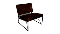 Fauteuil bruin leer