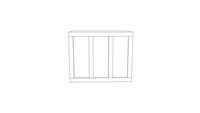3 x24 board and batten hood