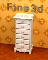 Antique09Cupboard08a 3D Model