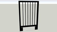 3ft Balustrade Handrail Steel Deck