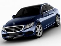 Mercedes C Class 2014 exclusive 3D Model