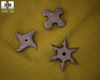 Shurikens 3D Model