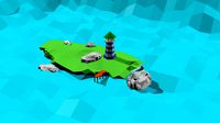 Low-Poly Island with lighthouse