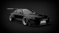 Nissan SILVIA S15 Brill Steel Carbon 3D Model
