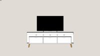 Rack Evoque Branco 159 cm MOBLY