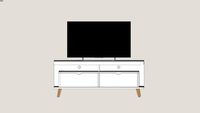Rack Evoque Branco 129 cm MOBLY