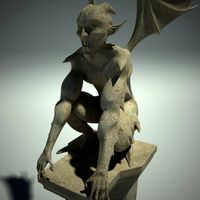 Stone Gargoyle Statue 03 3D Model