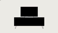 Rack Chanel Preto 160 cm MOBLY