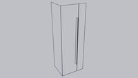 PORTE DOCCIA MANIGLIA 45°soluz. angolare
