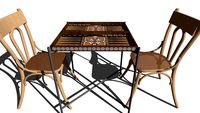 Table de jeu Tric Trac,Backgammon,Tawlet Zahr
