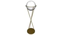 solis glass globe floor lamp