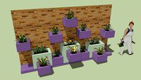 Macetero de pared.