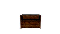 RH - Oak Brule Waterfall Open 36' Nightstand