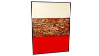 61700 Picture Touched Meander Red122x92cm