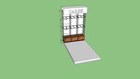 Shari Stand & Shelf With Cabinet