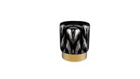 84311 Stool Cherry Skunk Brass 35cm