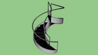 Escada Helicoidal com fundo