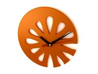 Abstract Flower Wall Clock 3D Model