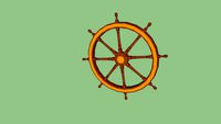 RUEDA DE TIMÓN DE BARCO CLÁSICO