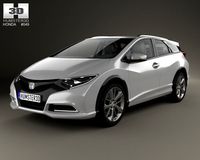 Honda Civic tourer 2013 3D Model