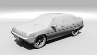 Download free Citroen Bx with engine and interior 3D Model