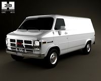 GMC Vandura Panel Van 1992 3D Model